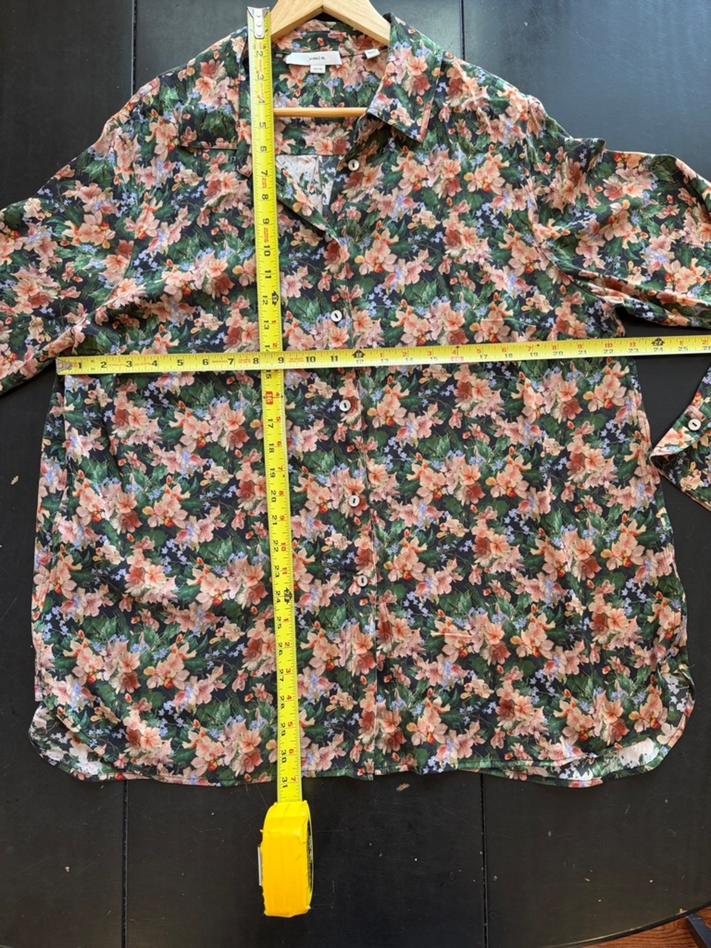 Vince Wild Primrose Silk Blend Stretch Blouse Size 1X - Picture 11 of 13